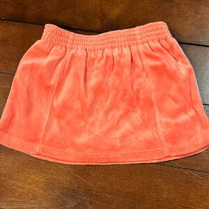 NWT Orange Velour Terry Skort White Stripe The Children’s Place Size 24 months